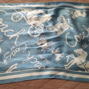 NWOT Coach Horse and Carriage Silk Scarf